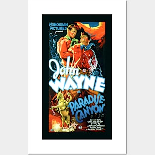 Classic John Wayne Western Movie Poster - Paradise Canyon Posters and Art